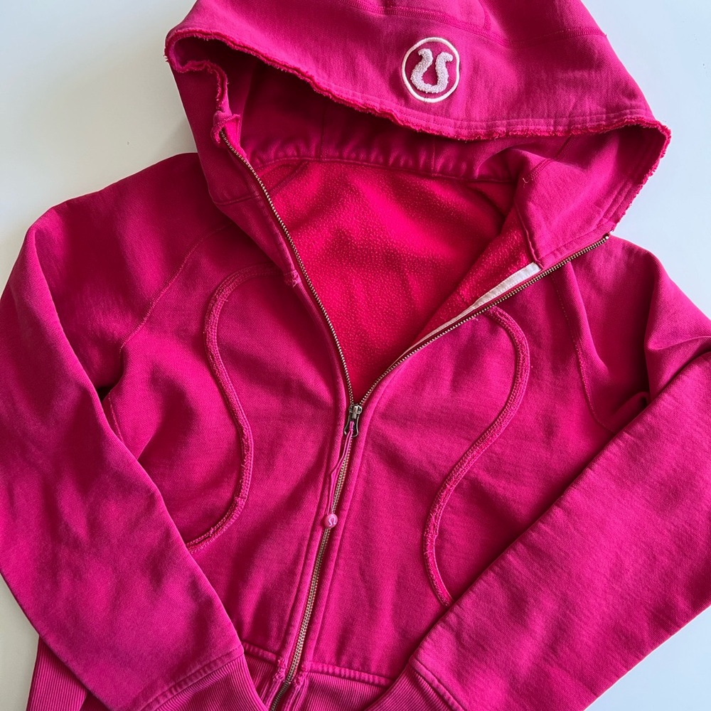 lululemon athletica Pink Zip-Up Hoodie Sweatshirt
